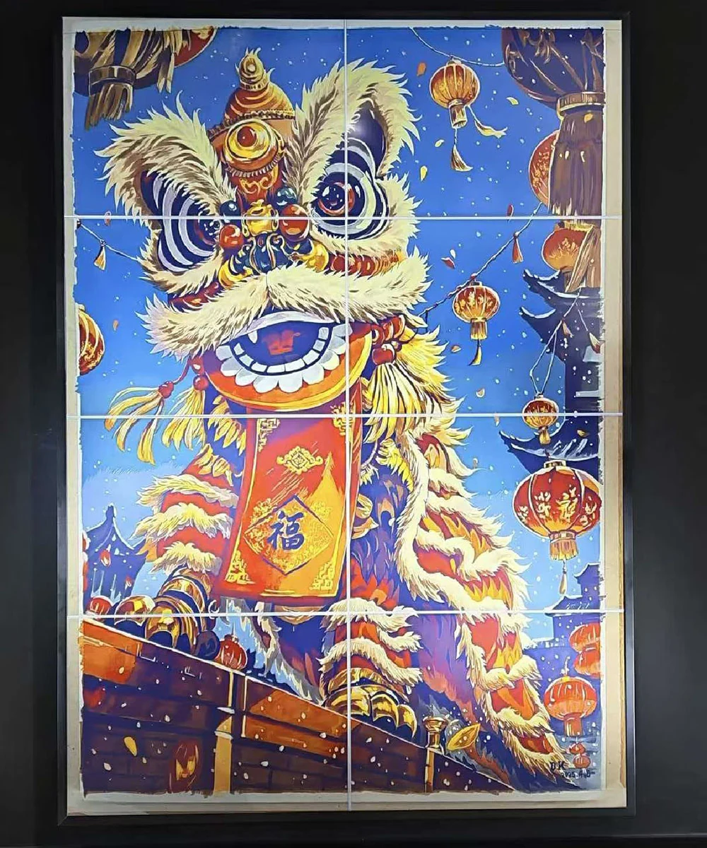 Canvas 31.5: 31.5-inch sample displaying color artwork in portrait orientation.
